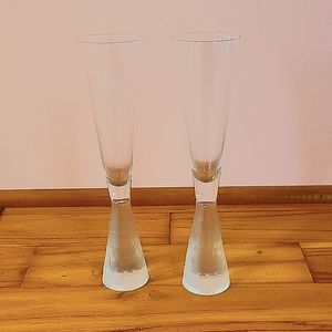 Unique modern champagne flutes
